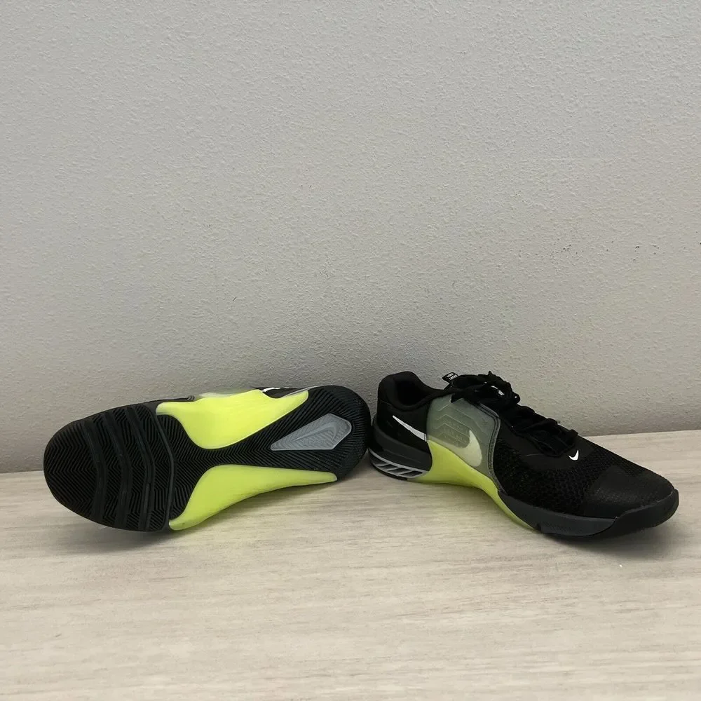Nike CZ88281 017 Metcon 7 Men’s Sz 10 Training Crossfit Running Shoes Black Volt - Picture 6 of 9
